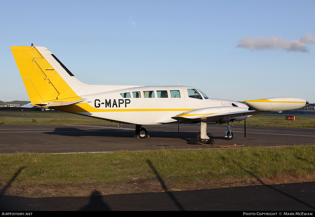 Aircraft Photo of G-MAPP | Cessna 402B Utililiner | Blom Aerofilms | AirHistory.net #194510