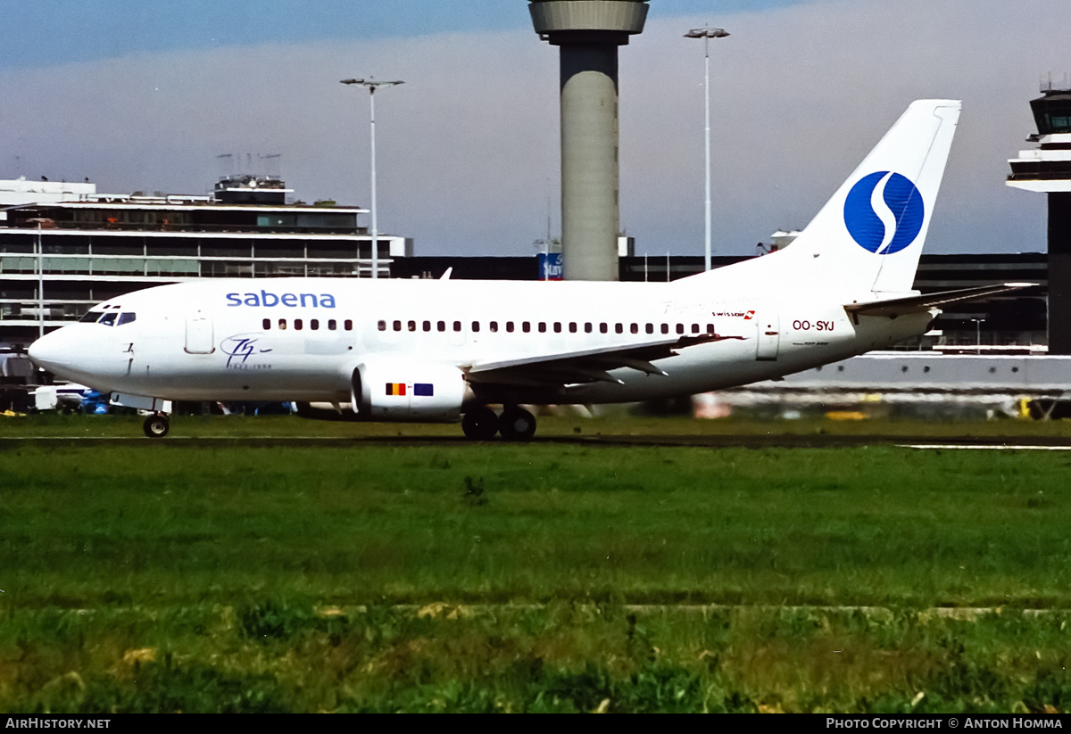 Aircraft Photo of OO-SYJ | Boeing 737-529 | Sabena | AirHistory.net #194514