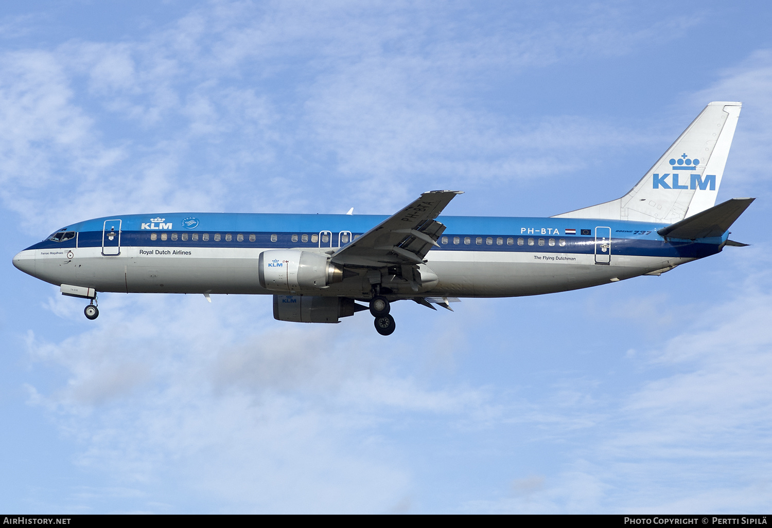 Aircraft Photo of PH-BTA | Boeing 737-406 | KLM - Royal Dutch Airlines | AirHistory.net #194533