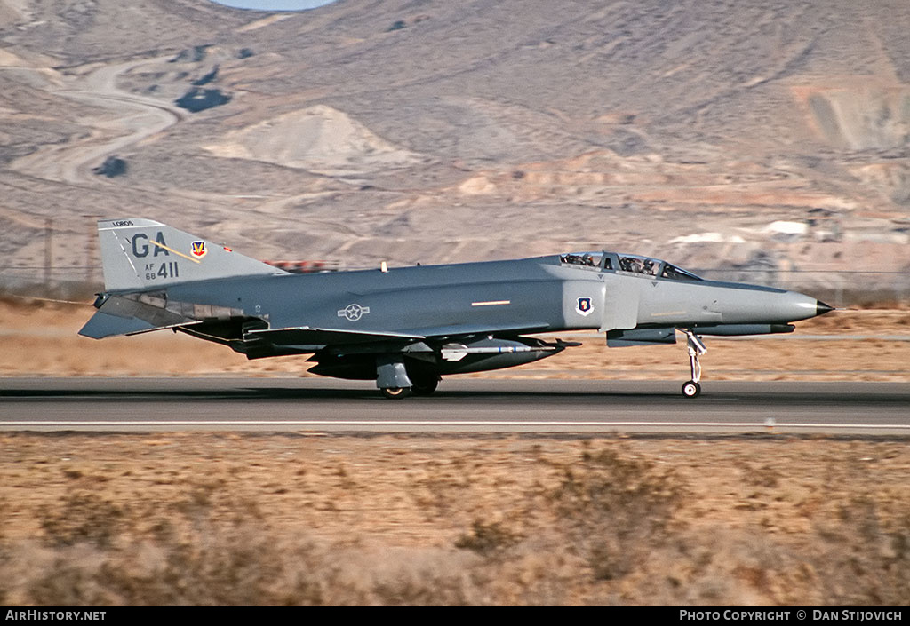 Aircraft Photo of 68-0411 / AF68-411 | McDonnell Douglas F-4E Phantom II | USA - Air Force | AirHistory.net #194576