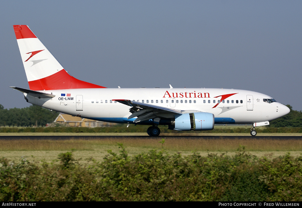 Aircraft Photo of OE-LNM | Boeing 737-6Z9 | Austrian Airlines | AirHistory.net #194630