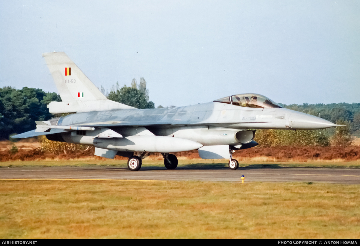 Aircraft Photo of FA53 | General Dynamics F-16A Fighting Falcon | Belgium - Air Force | AirHistory.net #194687