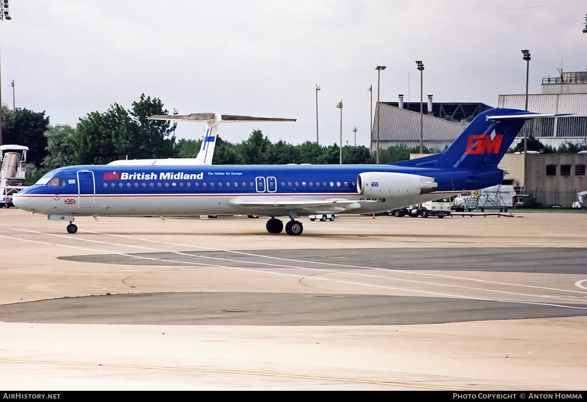 Aircraft Photo of G-BVJB | Fokker 100 (F28-0100) | British Midland Airways - BMA | AirHistory.net #194690