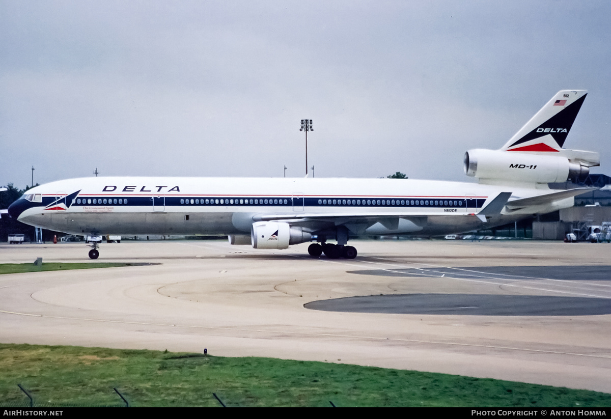 Aircraft Photo of N812DE | McDonnell Douglas MD-11 | Delta Air Lines | AirHistory.net #194694