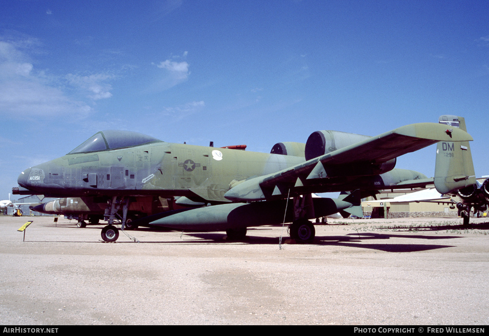 Aircraft Photo of 75-0298 / AF75-298 | Fairchild A-10A Thunderbolt II | USA - Air Force | AirHistory.net #194735