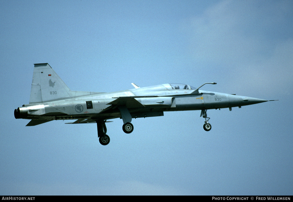 Aircraft Photo of 830 | Northrop F-5S Tiger II | Singapore - Air Force | AirHistory.net #194813