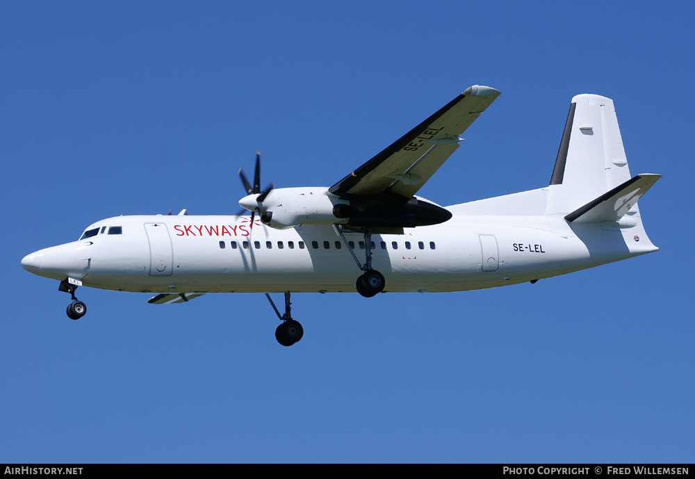 Aircraft Photo of SE-LEL | Fokker 50 | Skyways | AirHistory.net #194912