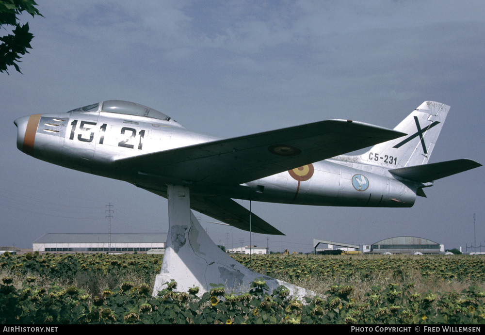Aircraft Photo of C5-231 | North American F-86F Sabre | Spain - Air Force | AirHistory.net #194928