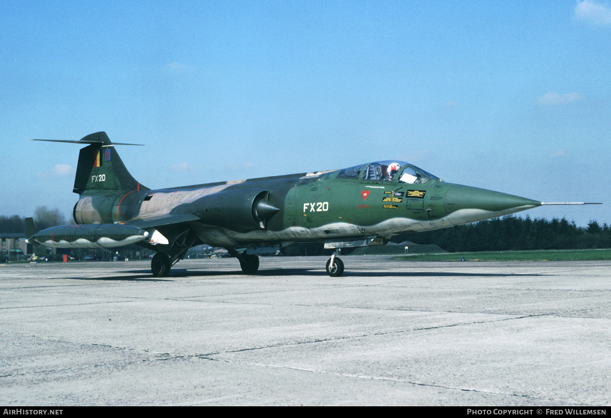 Aircraft Photo of FX20 | Lockheed F-104G Starfighter | Belgium - Air Force | AirHistory.net #194930