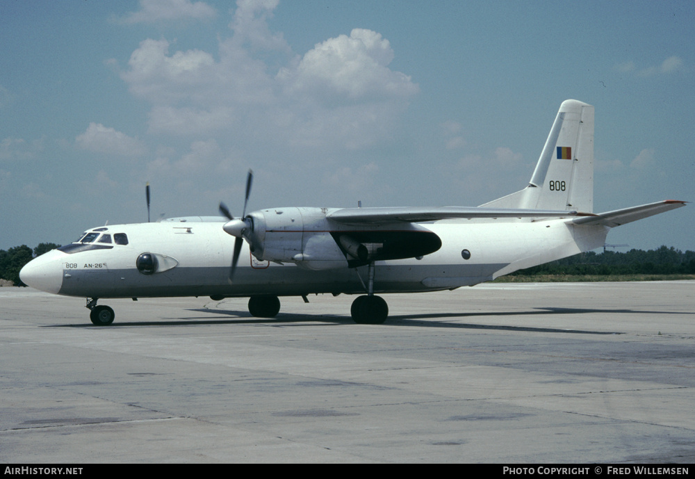 Aircraft Photo of 808 | Antonov An-26 | Romania - Air Force | AirHistory.net #194935