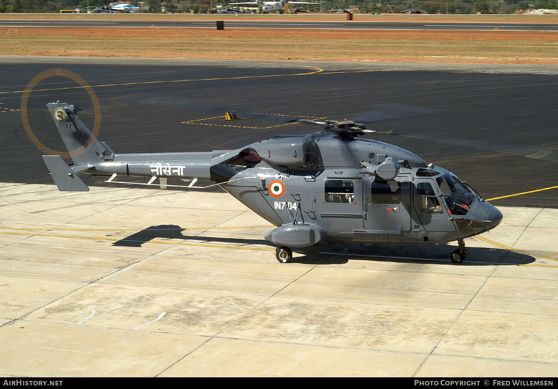 Aircraft Photo of IN704 | Hindustan ALH Dhruv | India - Navy | AirHistory.net #194936