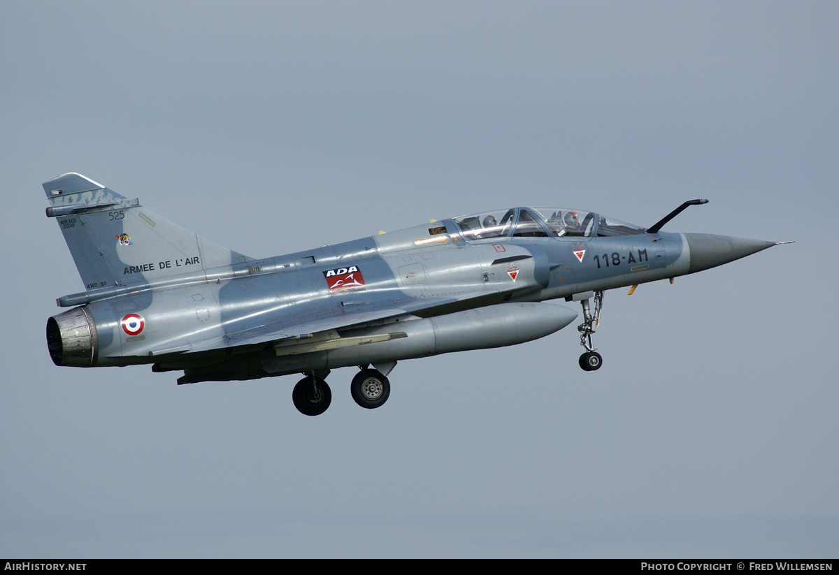 Aircraft Photo of 525 | Dassault Mirage 2000B | France - Air Force | AirHistory.net #194945