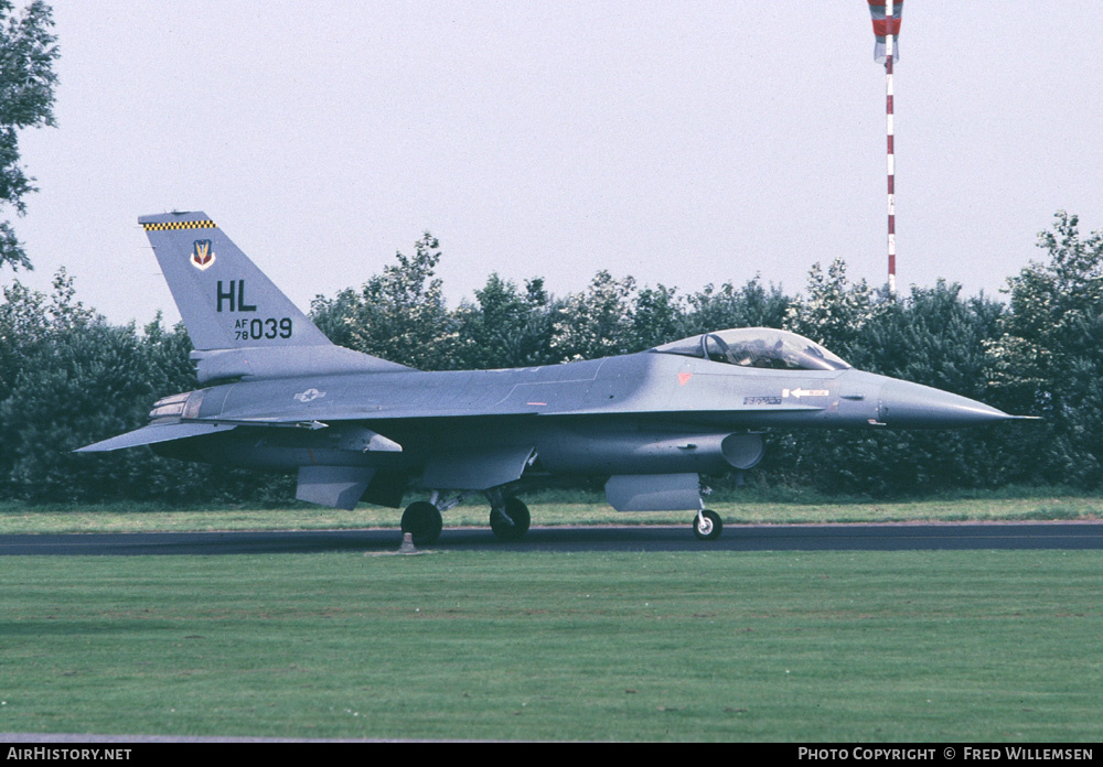Aircraft Photo of 78-0039 / AF78-039 | General Dynamics F-16A Fighting Falcon | USA - Air Force | AirHistory.net #194974