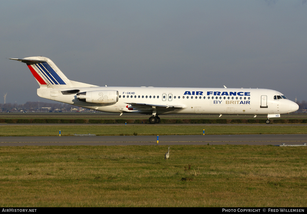 Aircraft Photo of F-GKHD | Fokker 100 (F28-0100) | Air France | AirHistory.net #194982