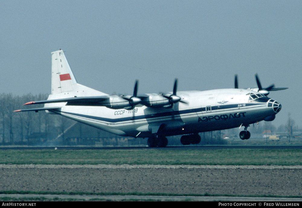 Aircraft Photo of CCCP-11118 | Antonov An-12B | Aeroflot | AirHistory.net #194994