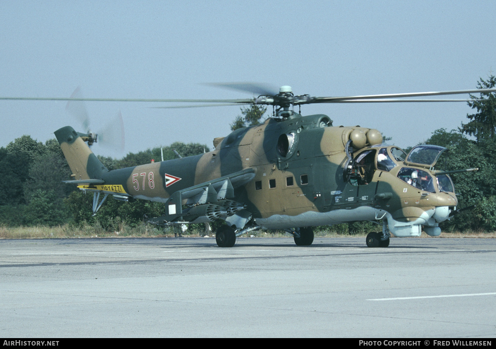 Aircraft Photo of 578 | Mil Mi-24D | Hungary - Air Force | AirHistory.net #194996