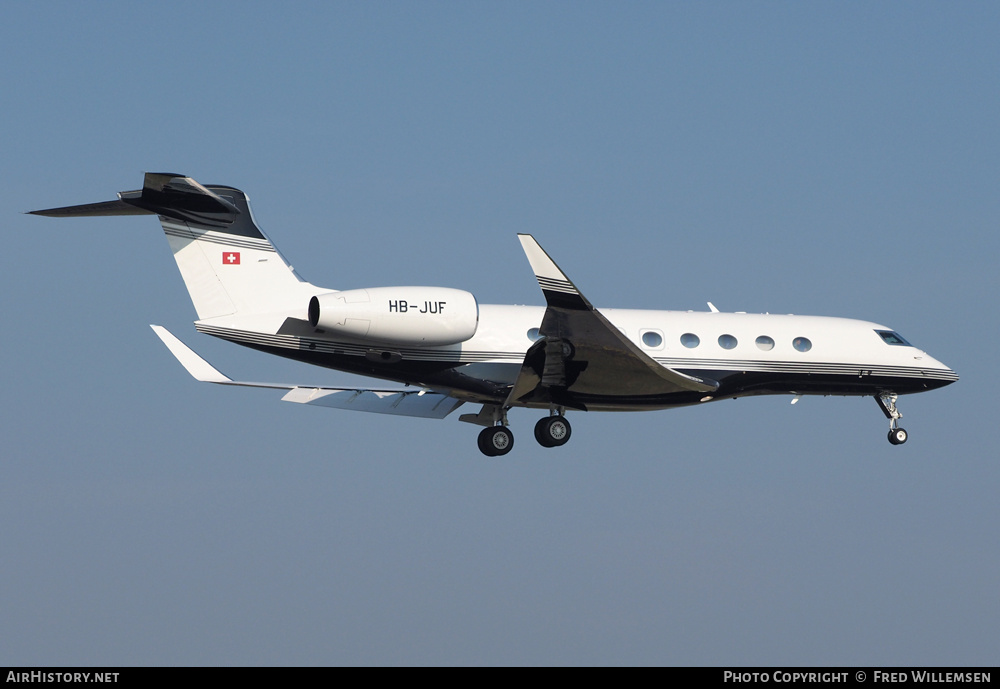 Aircraft Photo of HB-JUF | Gulfstream Aerospace G650 (G-VI) | AirHistory.net #195001