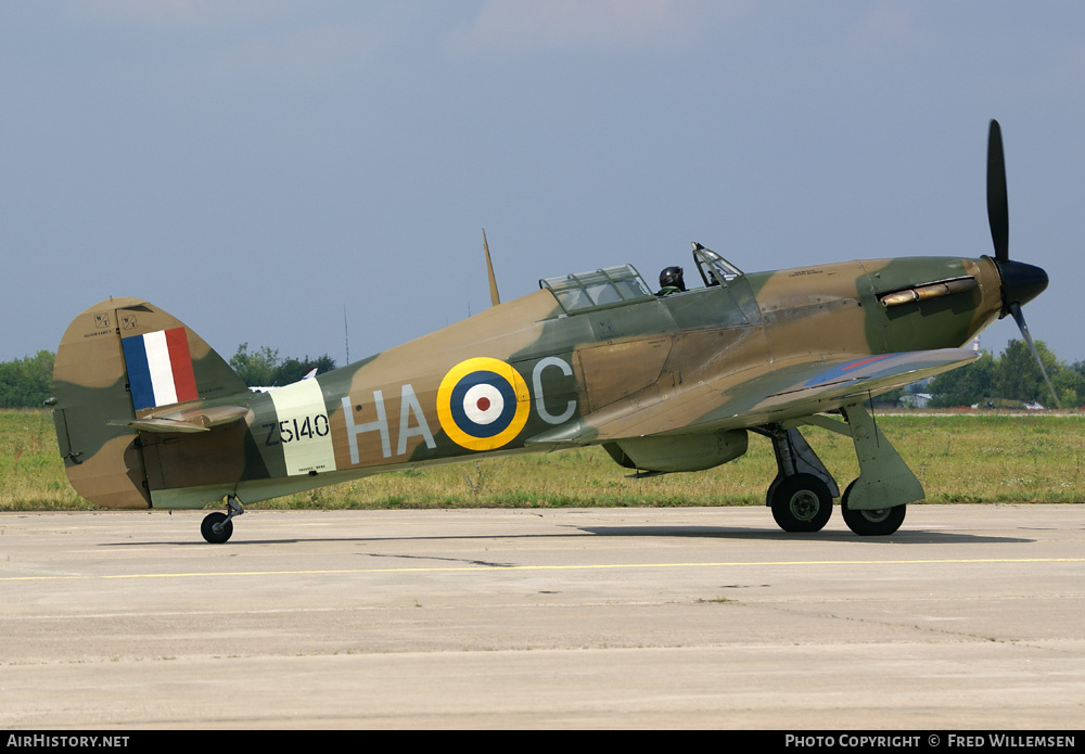 Aircraft Photo of G-HURI / Z5140 | Hawker Hurricane Mk12A | UK - Air Force | AirHistory.net #195030