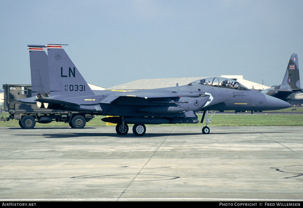 Aircraft Photo of 91-0331 / AF91-0331 | McDonnell Douglas F-15E Strike Eagle | USA - Air Force | AirHistory.net #195033