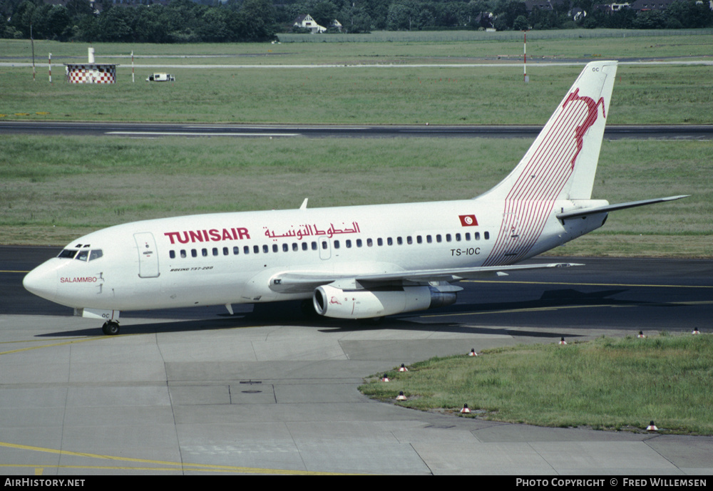 Aircraft Photo of TS-IOC | Boeing 737-2H3/Adv | Tunisair | AirHistory.net #195054