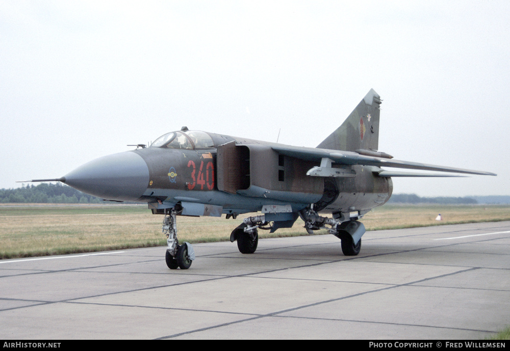 Aircraft Photo of 340 | Mikoyan-Gurevich MiG-23ML | East Germany - Air Force | AirHistory.net #195061