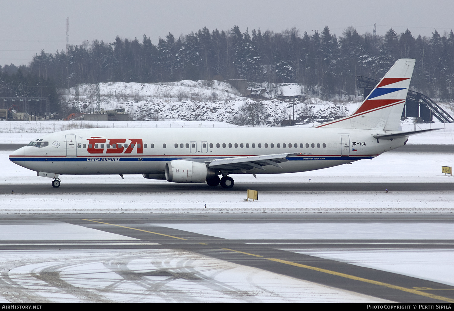 Aircraft Photo of OK-YGA | Boeing 737-4Q8 | ČSA - Czech Airlines | AirHistory.net #195121