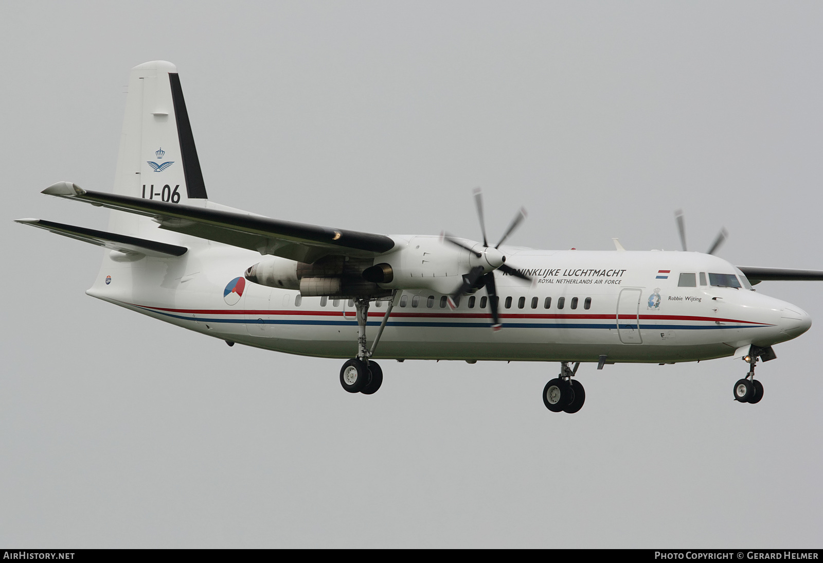 Aircraft Photo of U-06 | Fokker 50 | Netherlands - Air Force | AirHistory.net #195124