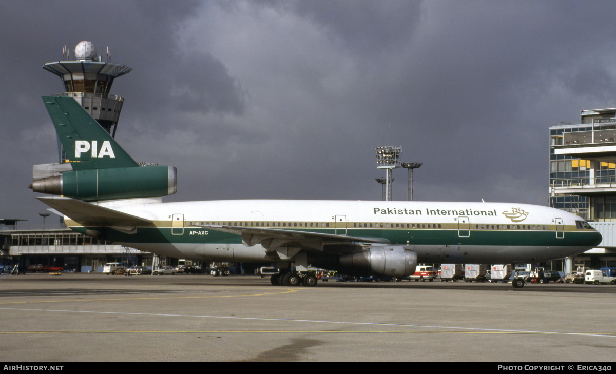 Aircraft Photo of AP-AXC | McDonnell Douglas DC-10-30 | Pakistan International Airlines - PIA | AirHistory.net #195144