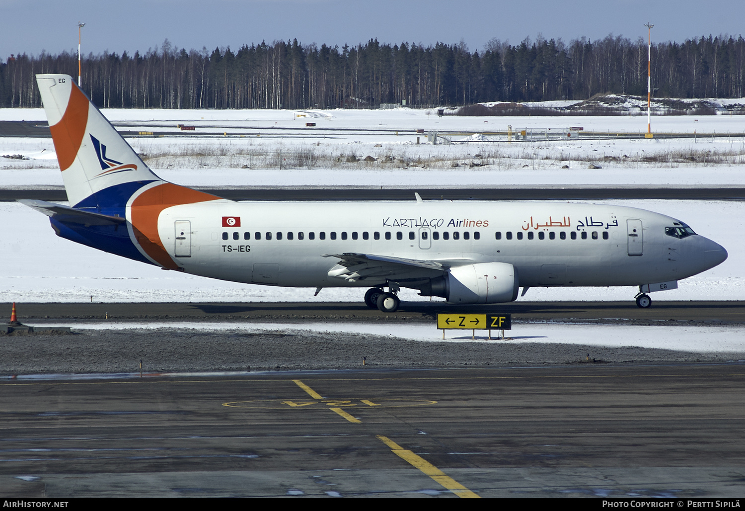 Aircraft Photo of TS-IEG | Boeing 737-31S | Karthago Airlines | AirHistory.net #195175