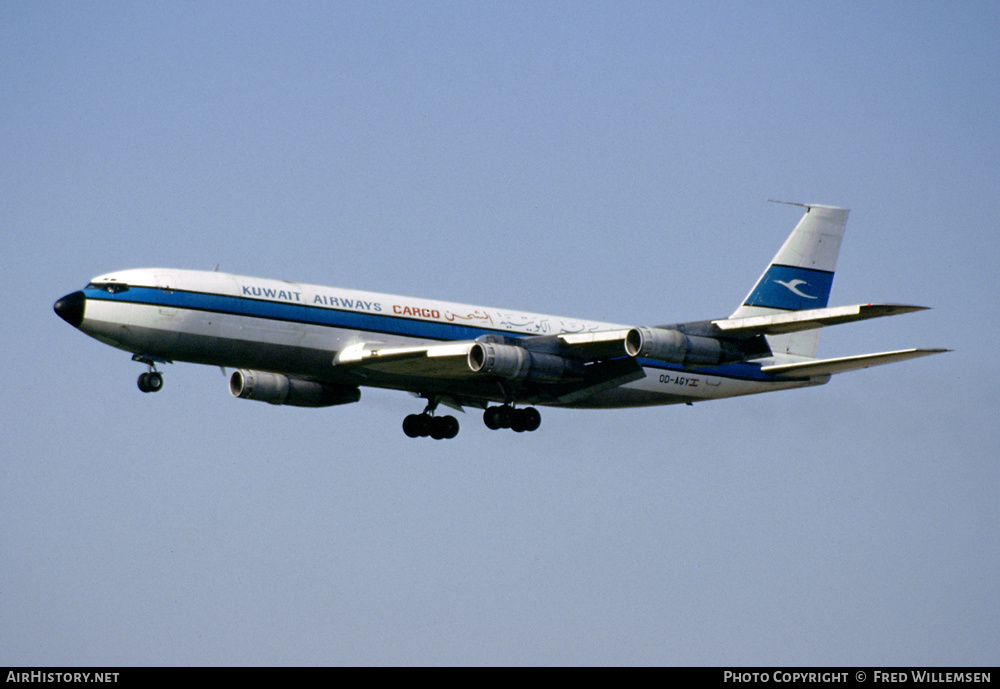 Aircraft Photo of OD-AGY | Boeing 707-327C | Kuwait Airways Cargo | AirHistory.net #195206