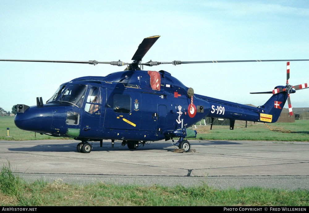 Aircraft Photo of S-191 | Westland WG-13 Lynx Mk90 | Denmark - Navy | AirHistory.net #195209