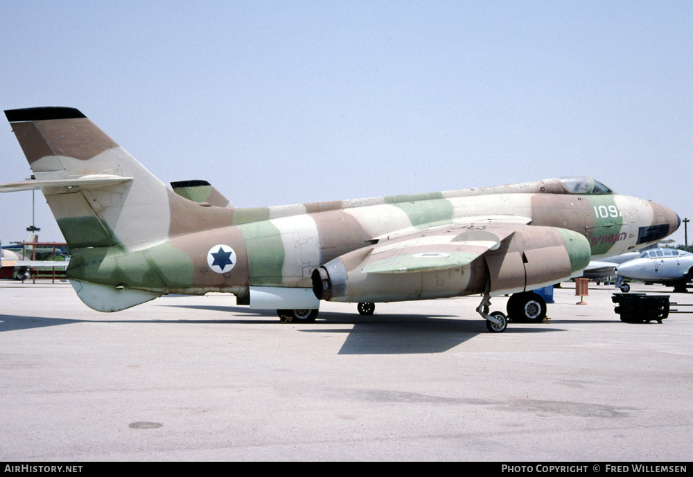 Aircraft Photo of 109 | Sud SO-4050 Vautour IIA | Israel - Air Force | AirHistory.net #195258