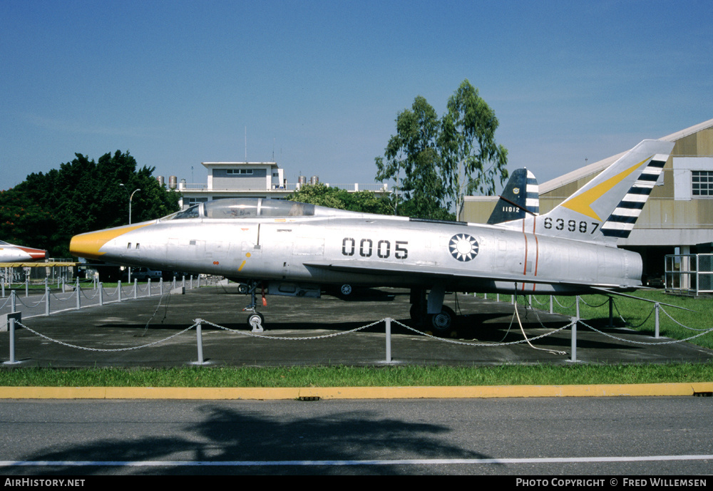 Aircraft Photo of 0005 | North American F-100F Super Sabre | Taiwan - Air Force | AirHistory.net #195271