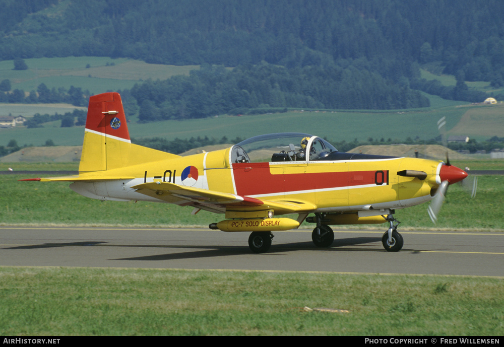 Aircraft Photo of L-01 | Pilatus PC-7 | Netherlands - Air Force | AirHistory.net #195324