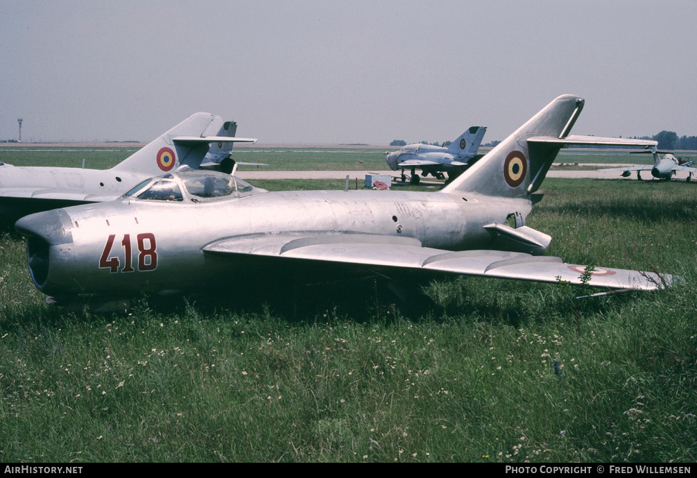 Aircraft Photo of 418 | Mikoyan-Gurevich MiG-17PF | Romania - Air Force | AirHistory.net #195334