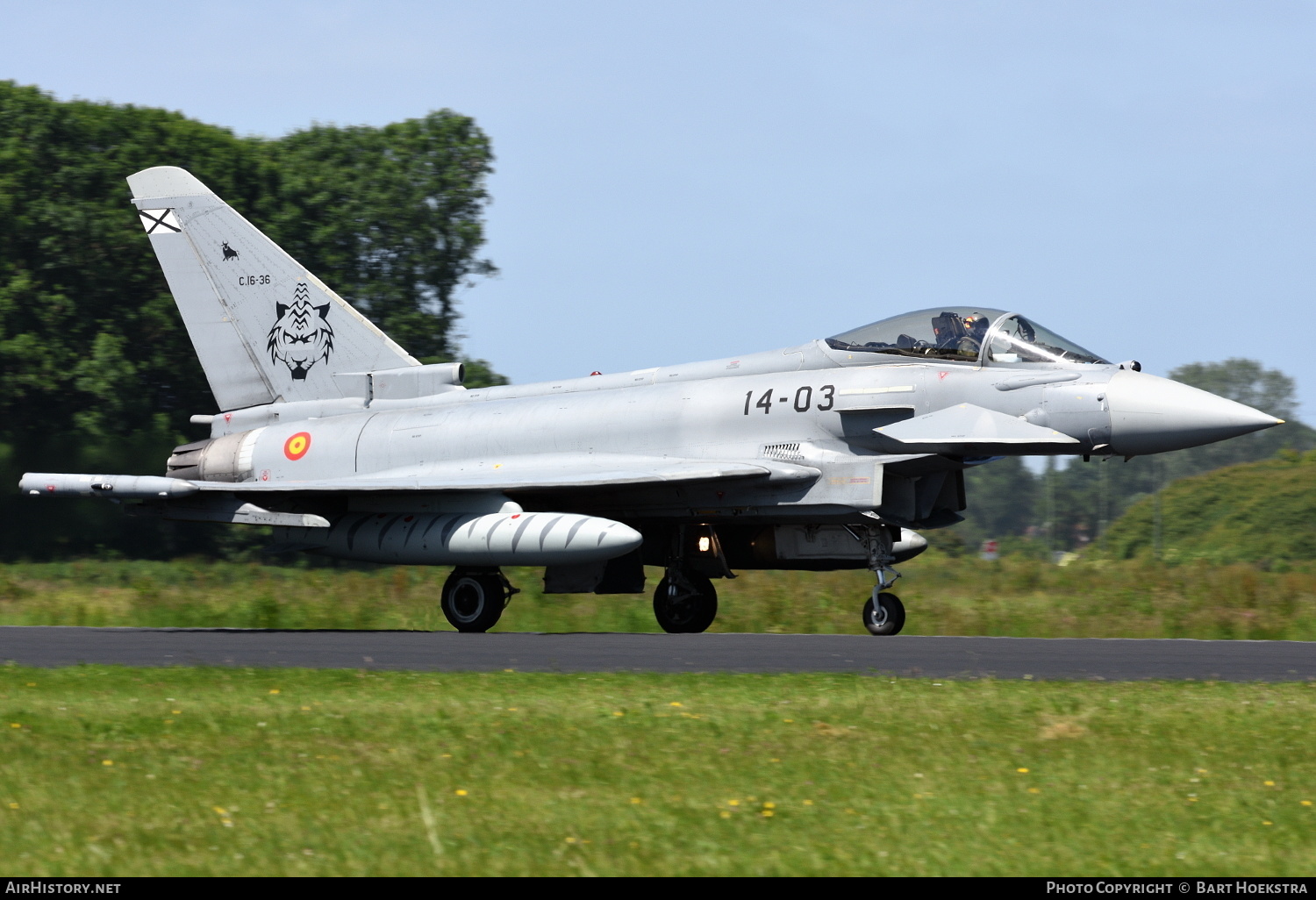 Aircraft Photo of C16-36 | Eurofighter EF-2000 Typhoon S | Spain - Air Force | AirHistory.net #195400