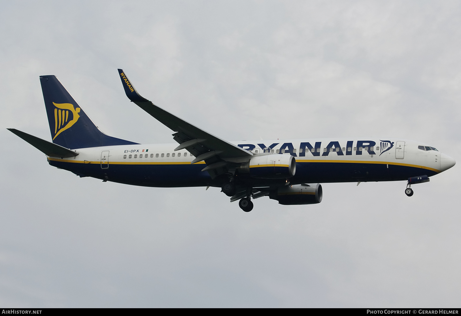 Aircraft Photo of EI-DPX | Boeing 737-8AS | Ryanair | AirHistory.net #195409