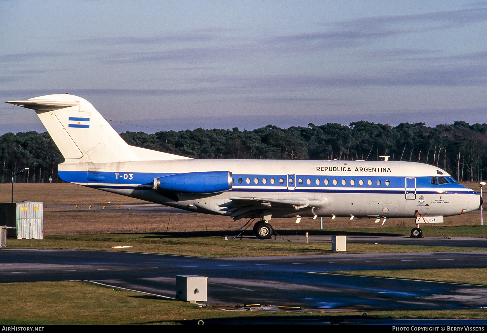 Aircraft Photo of T-03 | Fokker F28-1000 Fellowship | Argentina - Air Force | AirHistory.net #195435