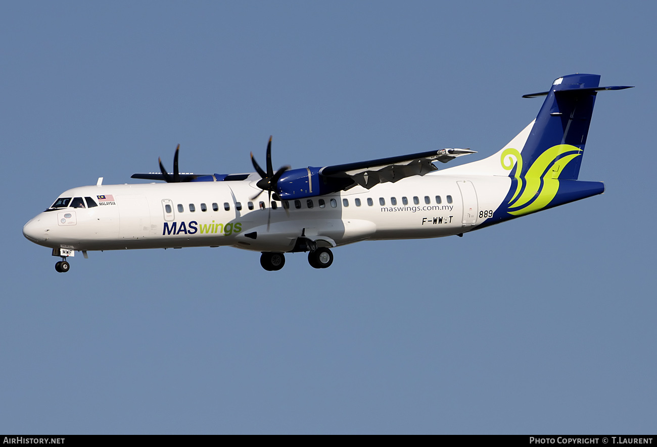 Aircraft Photo of F-WWET | ATR ATR-72-500 (ATR-72-212A) | MASWings | AirHistory.net #195439