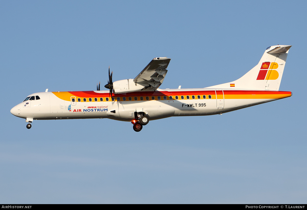 Aircraft Photo of F-WWLT | ATR ATR-72-600 (ATR-72-212A) | Iberia Regional | AirHistory.net #195441