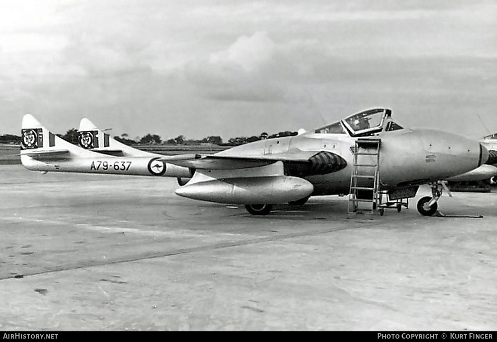 Aircraft Photo of A79-637 | De Havilland D.H. 115 Vampire T35 | Australia - Air Force | AirHistory.net #195470