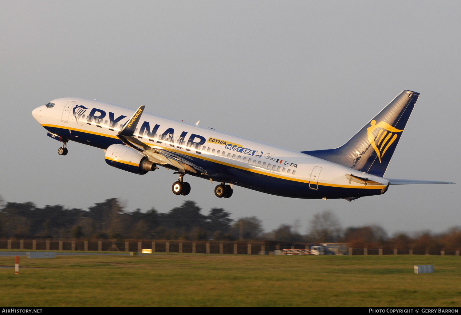 Aircraft Photo of EI-EMK | Boeing 737-8AS | Ryanair | AirHistory.net #195476