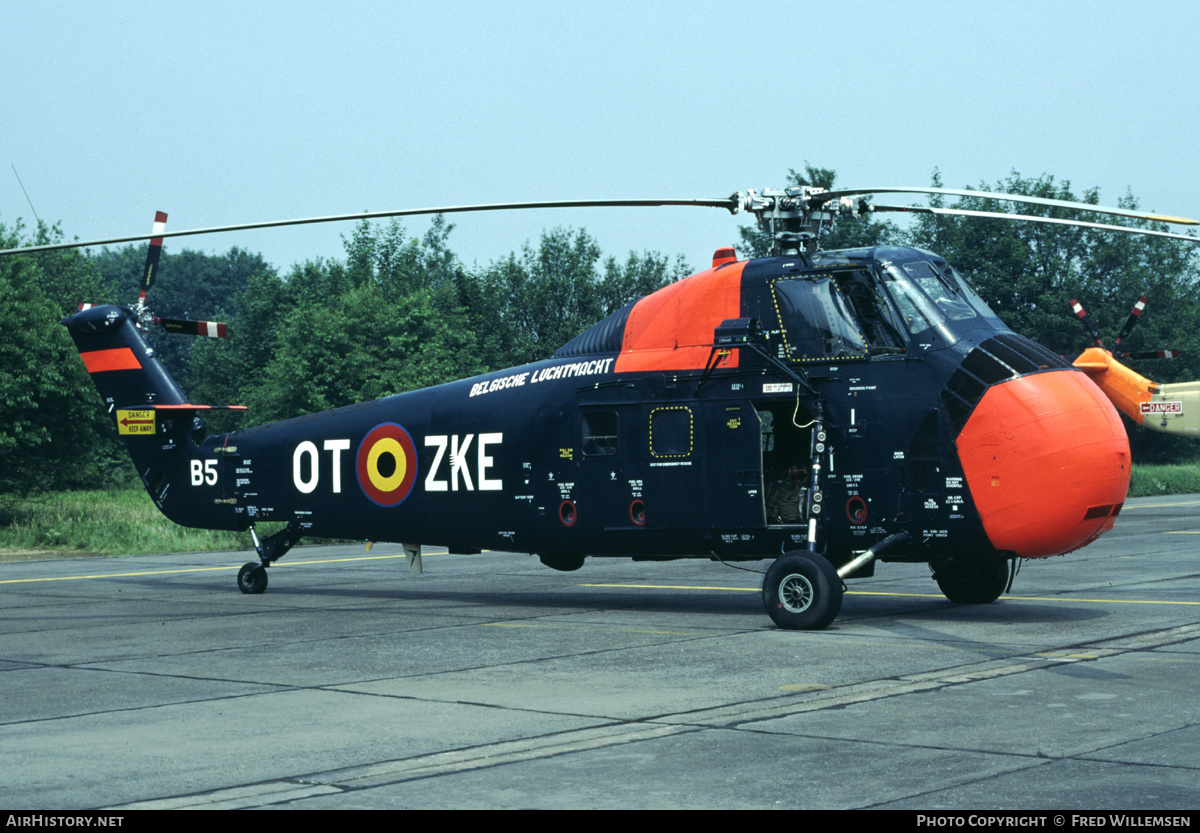 Aircraft Photo of B5 / OT-ZKE | Sikorsky HSS-1 | Belgium - Air Force | AirHistory.net #195525