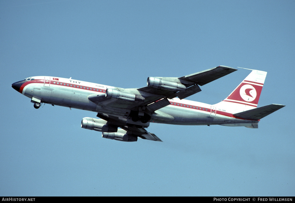 Aircraft Photo of TC-JBN | Boeing 707-138(B) | THY Türk Hava Yolları - Turkish Airlines | AirHistory.net #195539