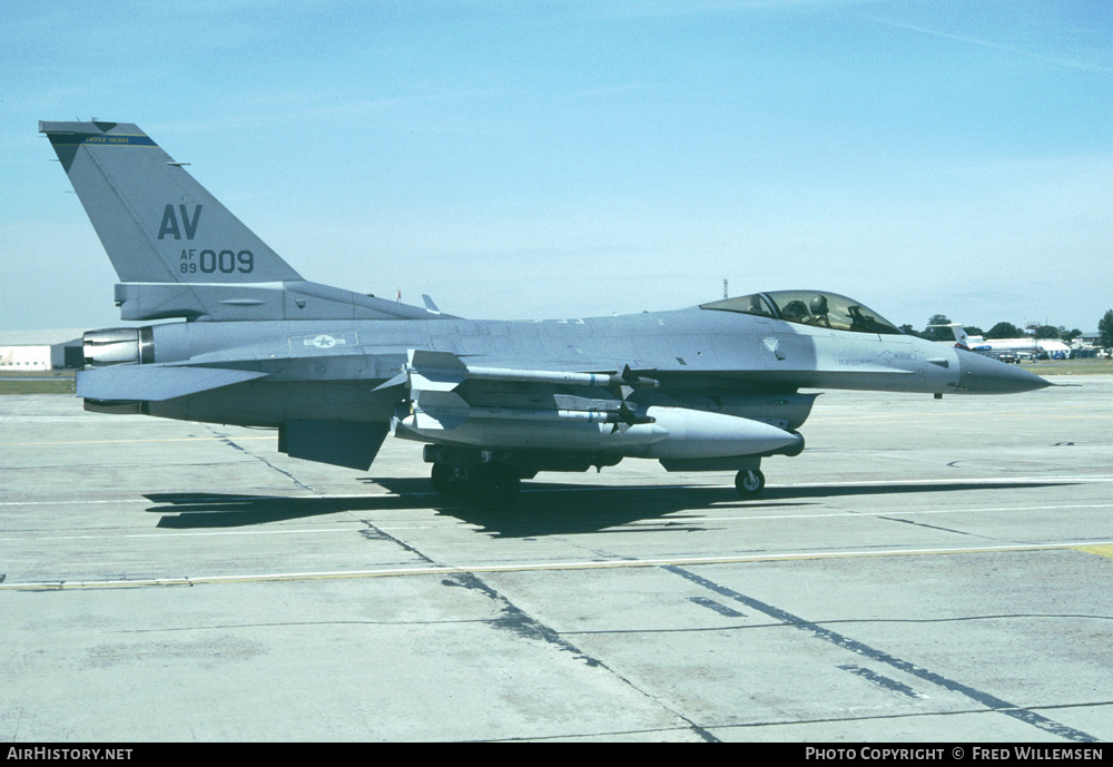 Aircraft Photo of 89-2009 / AF89-009 | General Dynamics F-16CG Night Falcon | USA - Air Force | AirHistory.net #195541