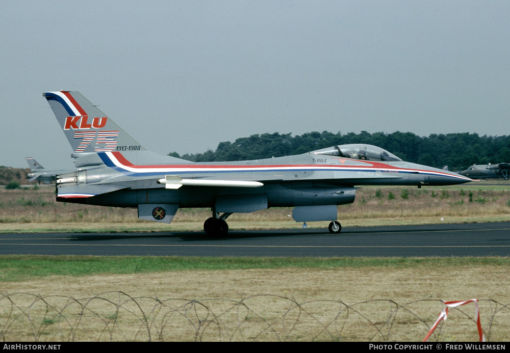 Aircraft Photo of J-864 | General Dynamics F-16A(R) Fighting Falcon | Netherlands - Air Force | AirHistory.net #195545