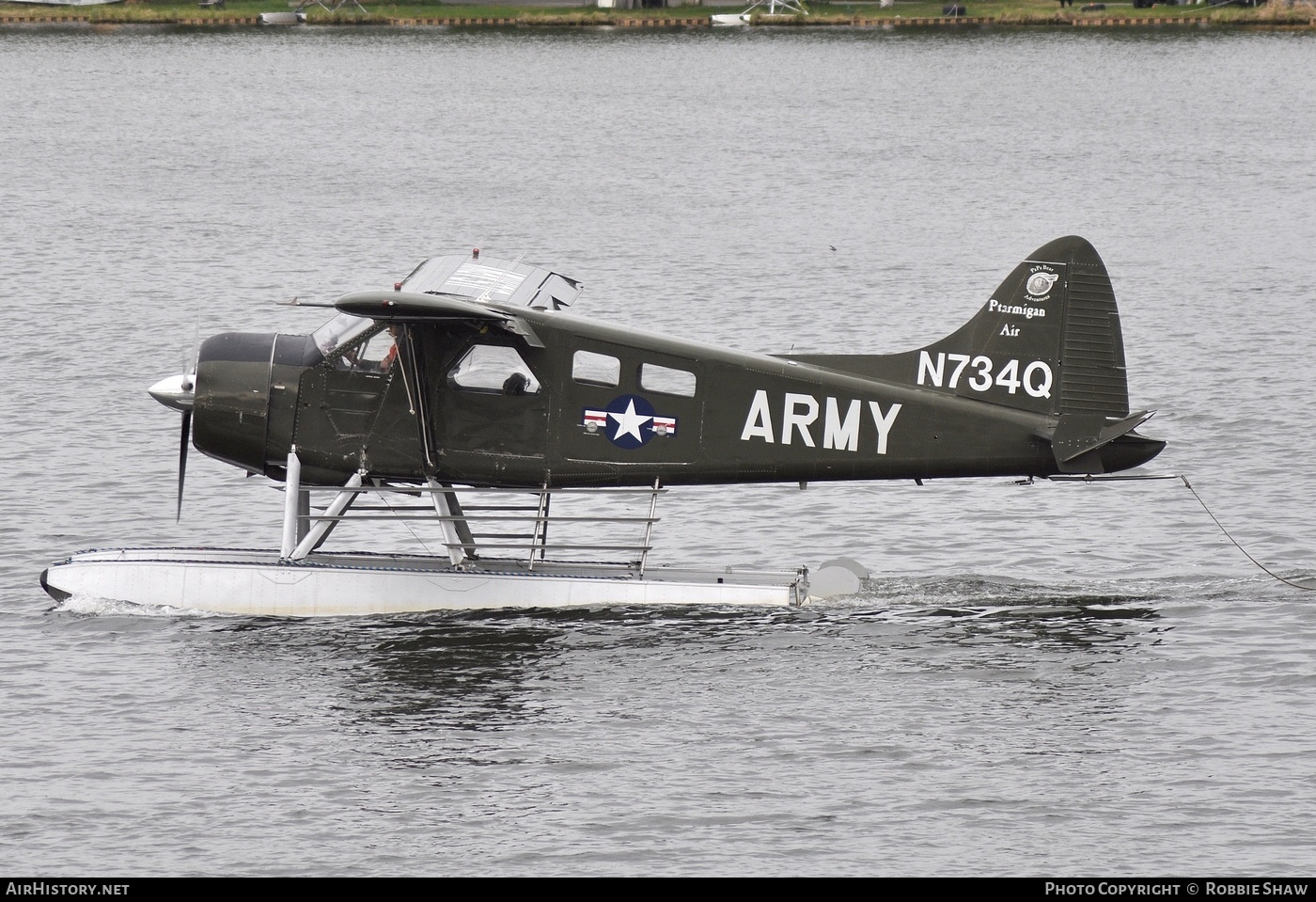 Aircraft Photo of N734Q | De Havilland Canada DHC-2 Beaver Mk.1 | Ptarmigan Air | USA - Army | AirHistory.net #195617