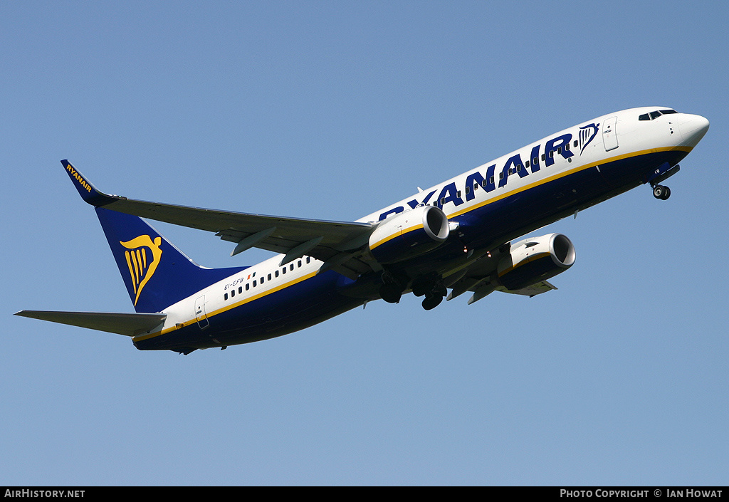 Aircraft Photo of EI-EFB | Boeing 737-8AS | Ryanair | AirHistory.net #195636