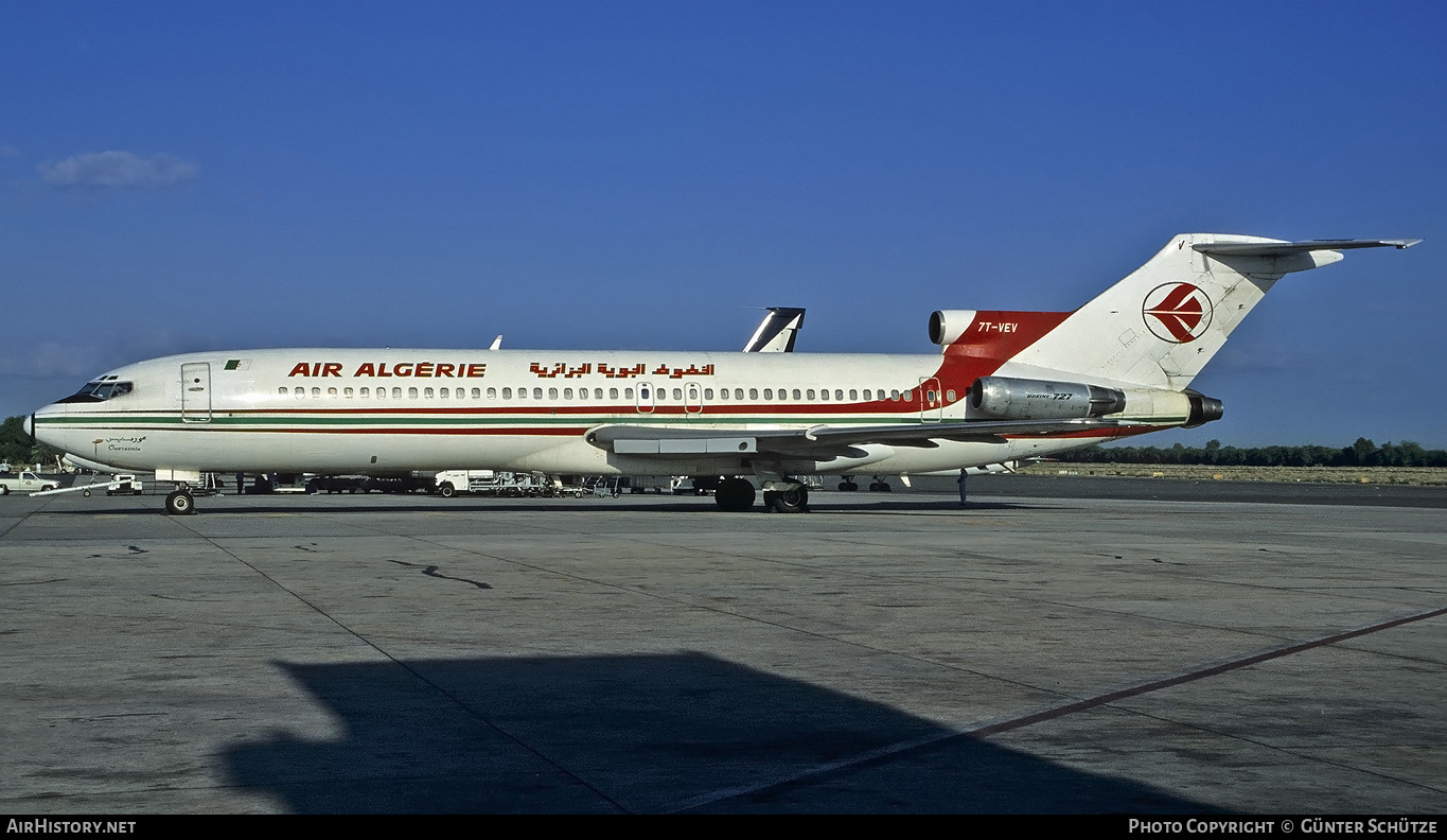 Aircraft Photo of 7T-VEV | Boeing 727-2D6/Adv | Air Algérie | AirHistory.net #195663