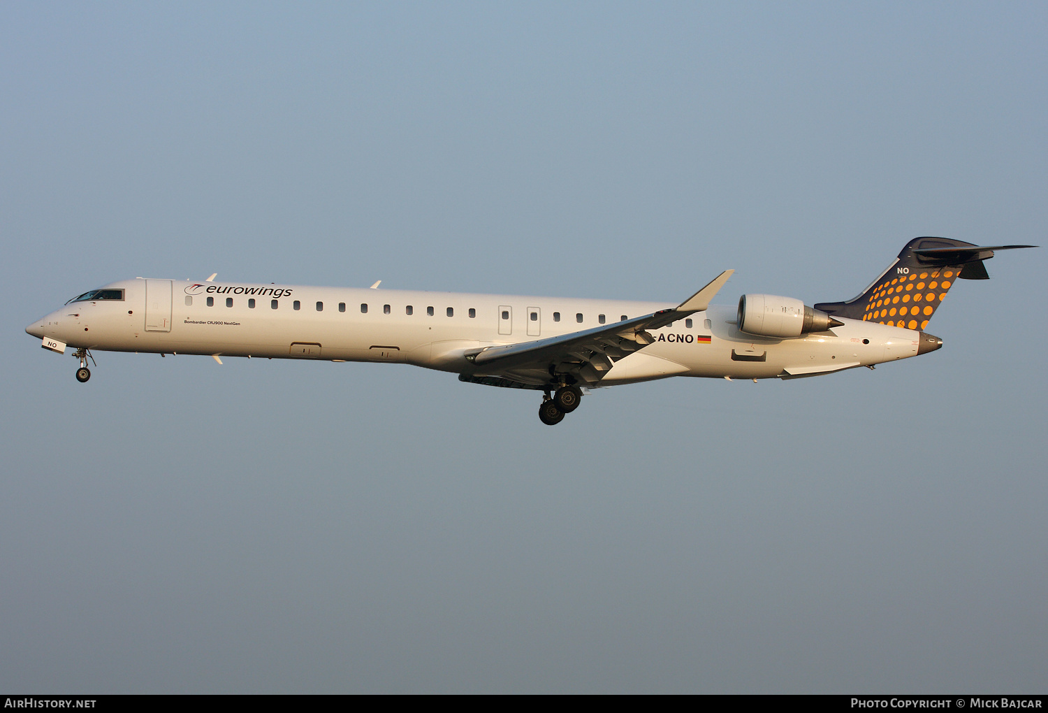 Aircraft Photo of D-ACNO | Bombardier CRJ-900LR (CL-600-2D24) | Eurowings | AirHistory.net #195724